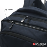Balboni 13S4DL2011 Travel Laptop Backpack – Water-Resistant, USB Charging Port, Large-Capacity (Ash Grey/Steel Blue)