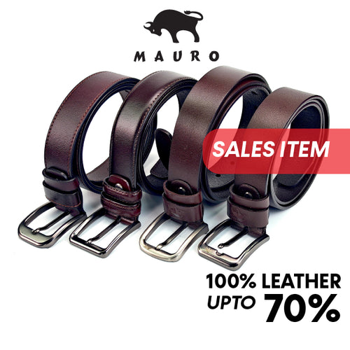 MAURO BASIC 🛒 Mens Leather Belt Tali Pinggang Lelaki 100% Kulit Original  男士皮带