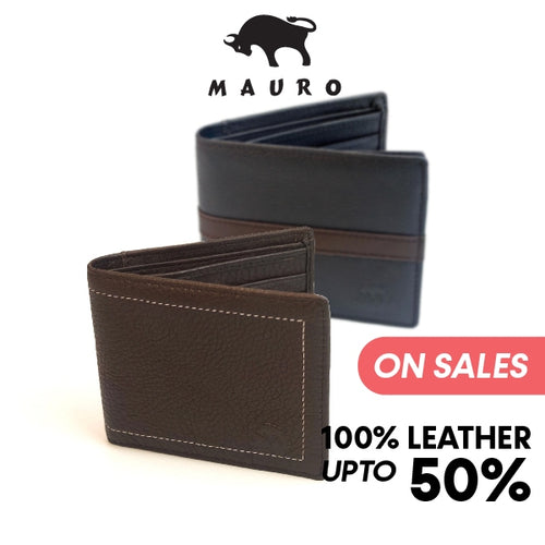 MAURO Genuine Men Leather Wallet Man Wallet Men Wallet Leather Original Dompet Kulit Asli Lelaki Dompet Lelaki
