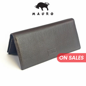 MAURO OFFER Genuine Men's Leather Long Wallet for Man Wallet Dompet Panjang Lelaki Dompet Lelaki Tinggi