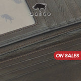 MAURO OFFER Genuine Men's Leather Long Wallet for Man Wallet Dompet Panjang Lelaki Dompet Lelaki Tinggi