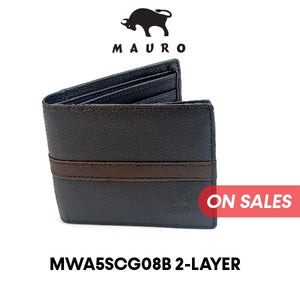 MAURO Genuine Men Leather Wallet Man Wallet Men Wallet Leather Original Dompet Kulit Asli Lelaki Dompet Lelaki