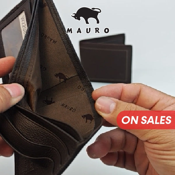 MAURO Genuine Men Leather Wallet Man Wallet Men Wallet Leather Original Dompet Kulit Asli Lelaki Dompet Lelaki
