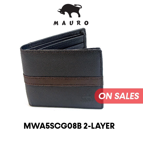 MAURO Genuine Men Leather Wallet Man Wallet Men Wallet Leather Original Dompet Kulit Asli Lelaki Dompet Lelaki