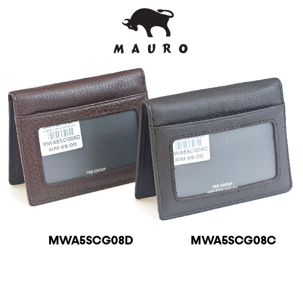MAURO OFFER Leather Card Holder Small Wallet Name Card Holder Credit Card Holder