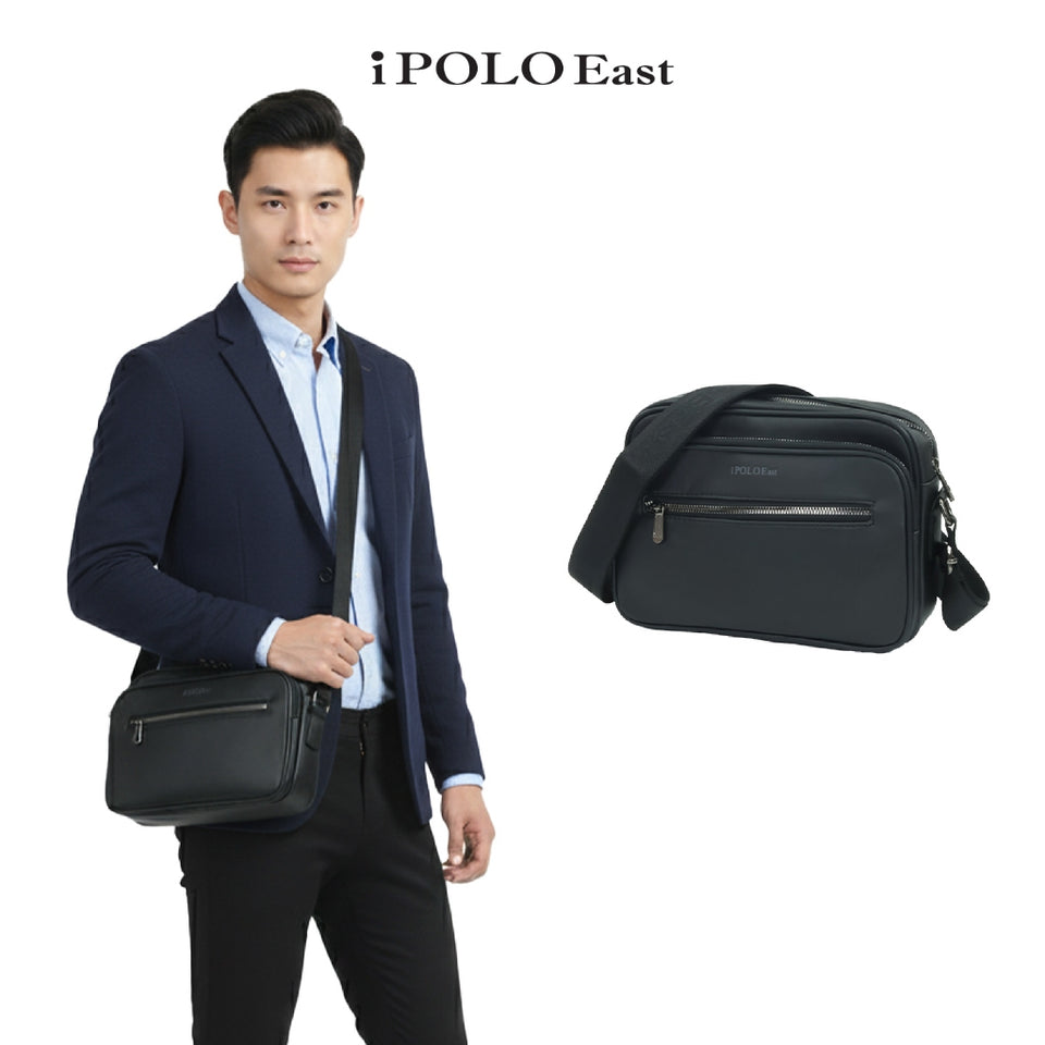 iPolo East Premium Synthetic Leather Men Multi Compartment Messenger Bag