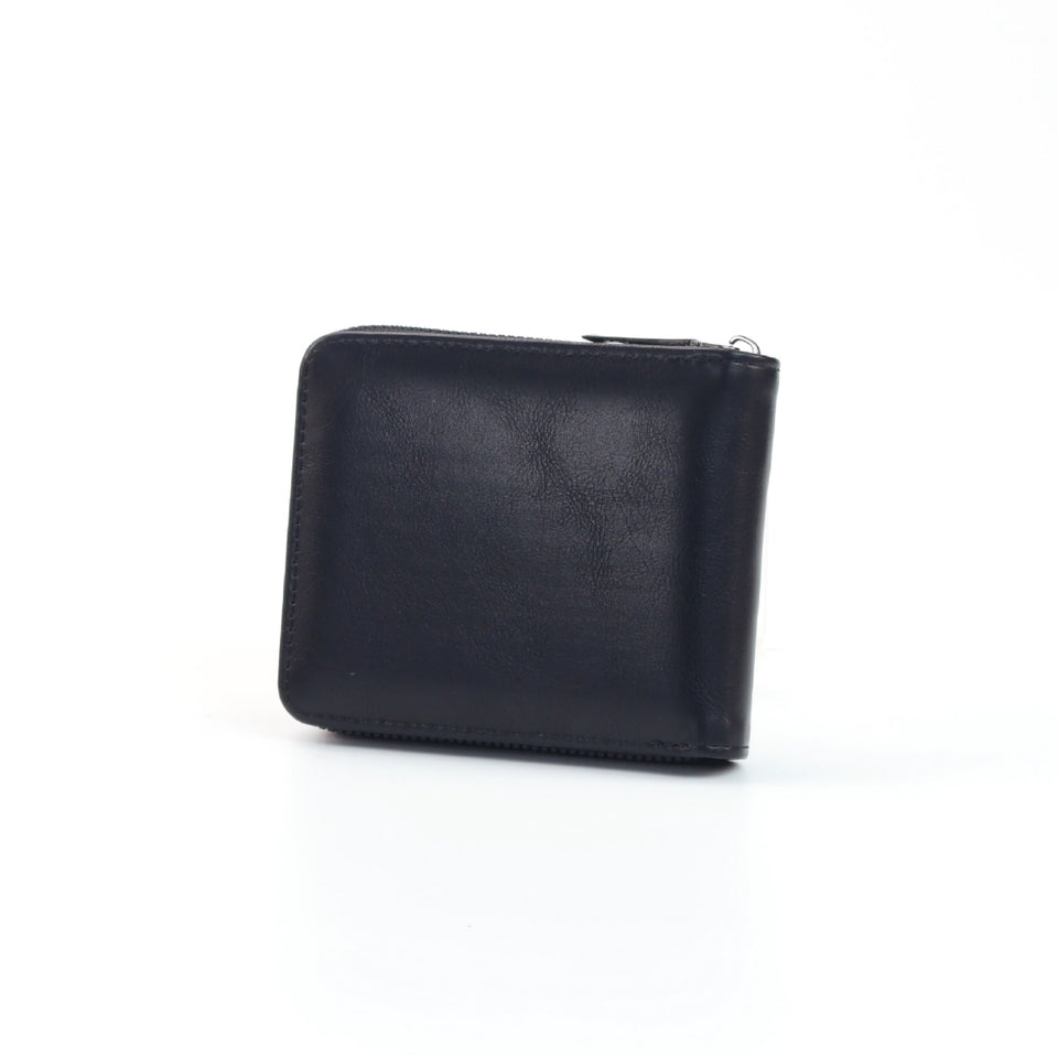 iPolo East Premium Synthetic Leather Men Compact Everyday Carry Zip Secure Wallet