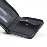 iPolo East Premium Synthetic Leather Men Compact Everyday Carry Zip Secure Wallet