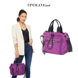 iPolo East Water and Scratch Resistant Nylon Weekend Mini Tote Crossbody Bag