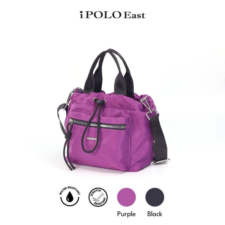 iPolo East Water and Scratch Resistant Nylon Weekend Mini Tote Crossbody Bag