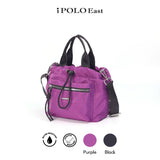 iPolo East Water and Scratch Resistant Nylon Weekend Mini Tote Crossbody Bag