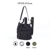 iPolo East Water and Scratch Resistant Ladies Nylon Weekend Tote Crossbody Bag