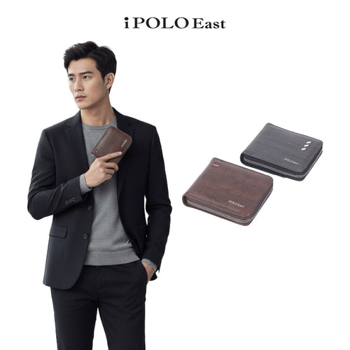 iPolo East Regal Synthetic Leather Men Organizer Zip Wallet