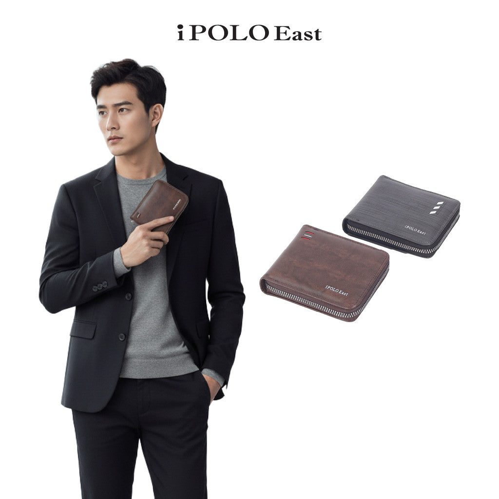 iPolo East Regal Synthetic Leather Men Organizer Zip Wallet