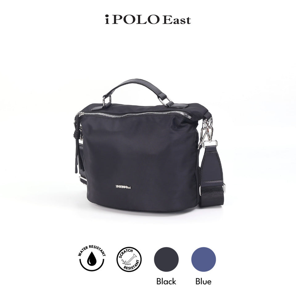 iPolo East Water and Scratch Resistant Nylon Weekend Crossbody Bag