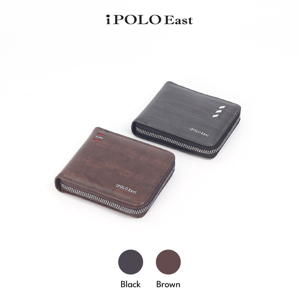 iPolo East Regal Synthetic Leather Men Organizer Zip Wallet