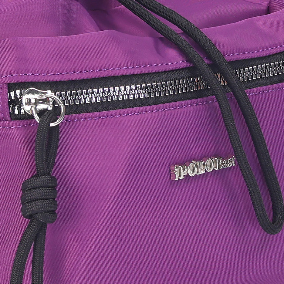 iPolo East Water and Scratch Resistant Nylon Weekend Mini Tote Crossbody Bag