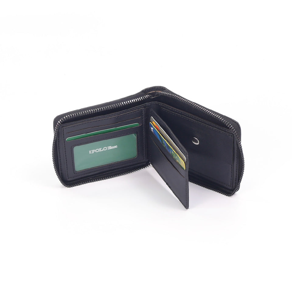 iPolo East Regal Synthetic Leather Men Organizer Zip Wallet