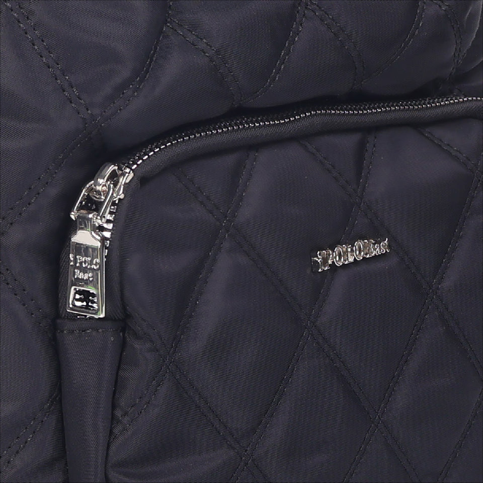 iPolo East Water and Scratch Resistant Ladies Nylon Weekend Tote Crossbody Bag