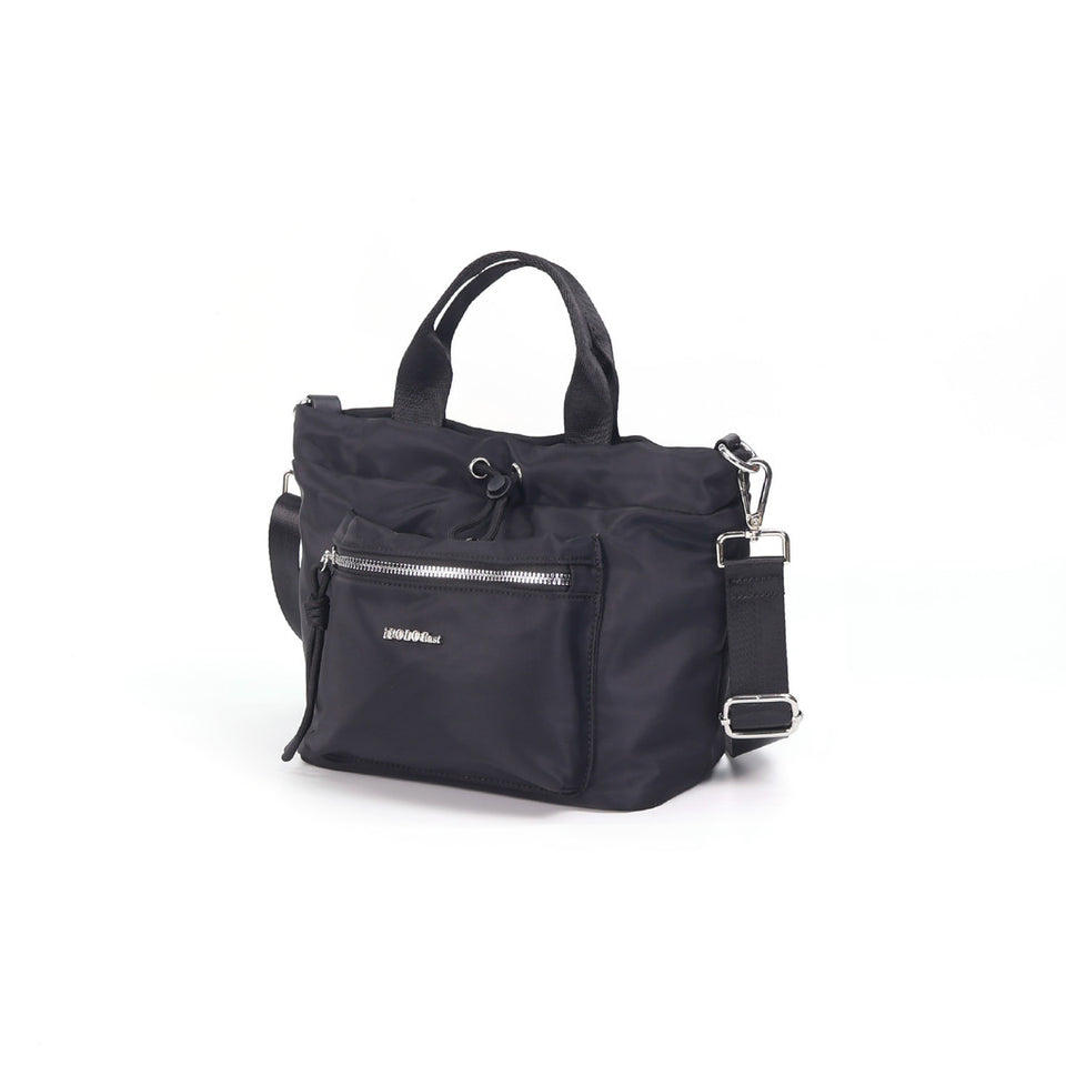 iPolo East Water and Scratch Resistant Nylon Weekend Mini Tote Crossbody Bag