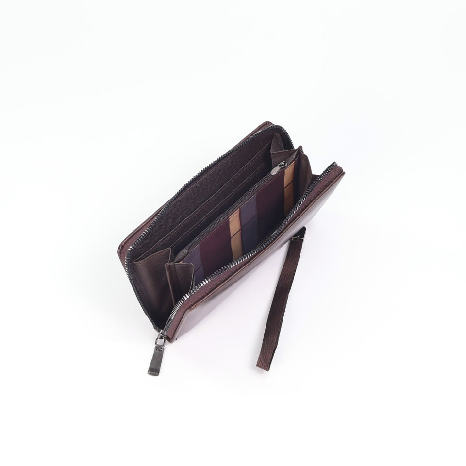 iPolo East Regal Synthetic Leather Men Organizer Zip Clutch Wallet