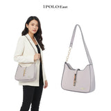 iPolo East Pebbled Synthetic Leather Ladies Everyday Essential Shoulder Bag