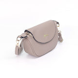 iPolo East Pebbled Synthetic Leather Ladies Everyday Essential Crossbody Saddle Bag