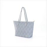 iPolo East Synthetic Leather Ladies Pixel Weave Medium Convertible Handbag