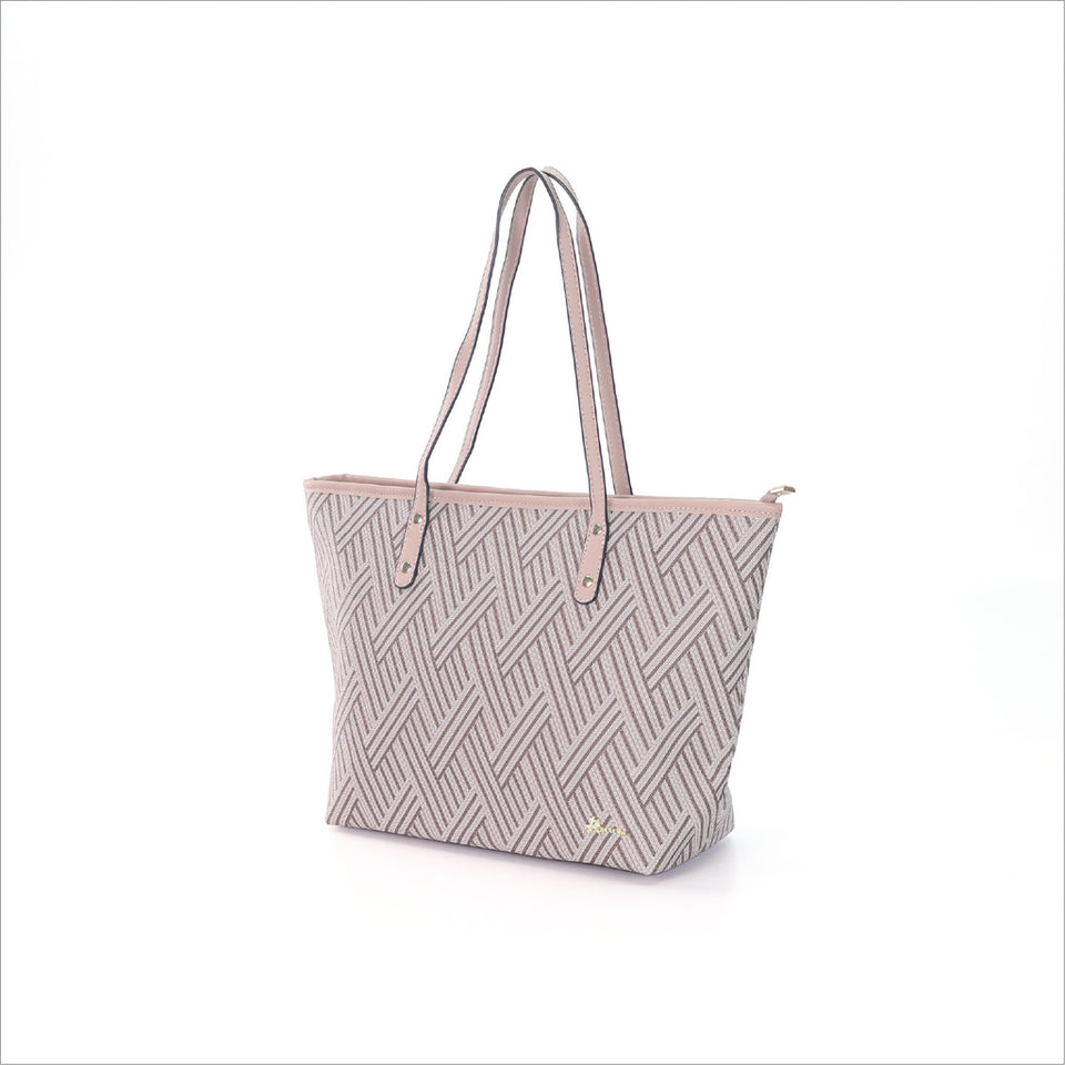 iPolo East Synthetic Leather Ladies Pixel Weave Medium Convertible Handbag