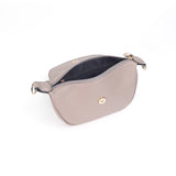 iPolo East Pebbled Synthetic Leather Ladies Everyday Essential Crossbody Saddle Bag