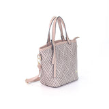 iPolo East Synthetic Leather Ladies Pixel Weave Convertible Handbag