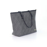 iPolo East Synthetic Leather Ladies Pixel Weave Medium Convertible Handbag