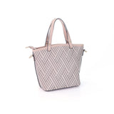 iPolo East Synthetic Leather Ladies Pixel Weave Convertible Handbag