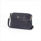 iPolo East Dual Zip Synthetic Leather Ladies Crossbody Bag