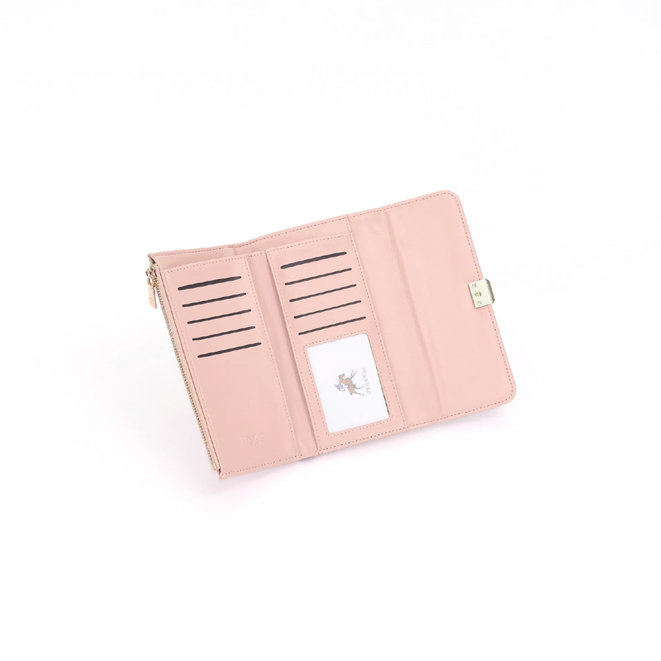 iPolo East Synthetic Leather Ladies Organizer Multi Compartment Long Purse Wallet