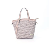 iPolo East Synthetic Leather Ladies Pixel Weave Convertible Handbag