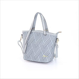 iPolo East Synthetic Leather Ladies Pixel Weave Convertible Handbag