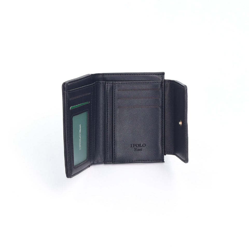 iPolo East Compact Synthetic Leather Ladies Mini Wallet Zipper Purse