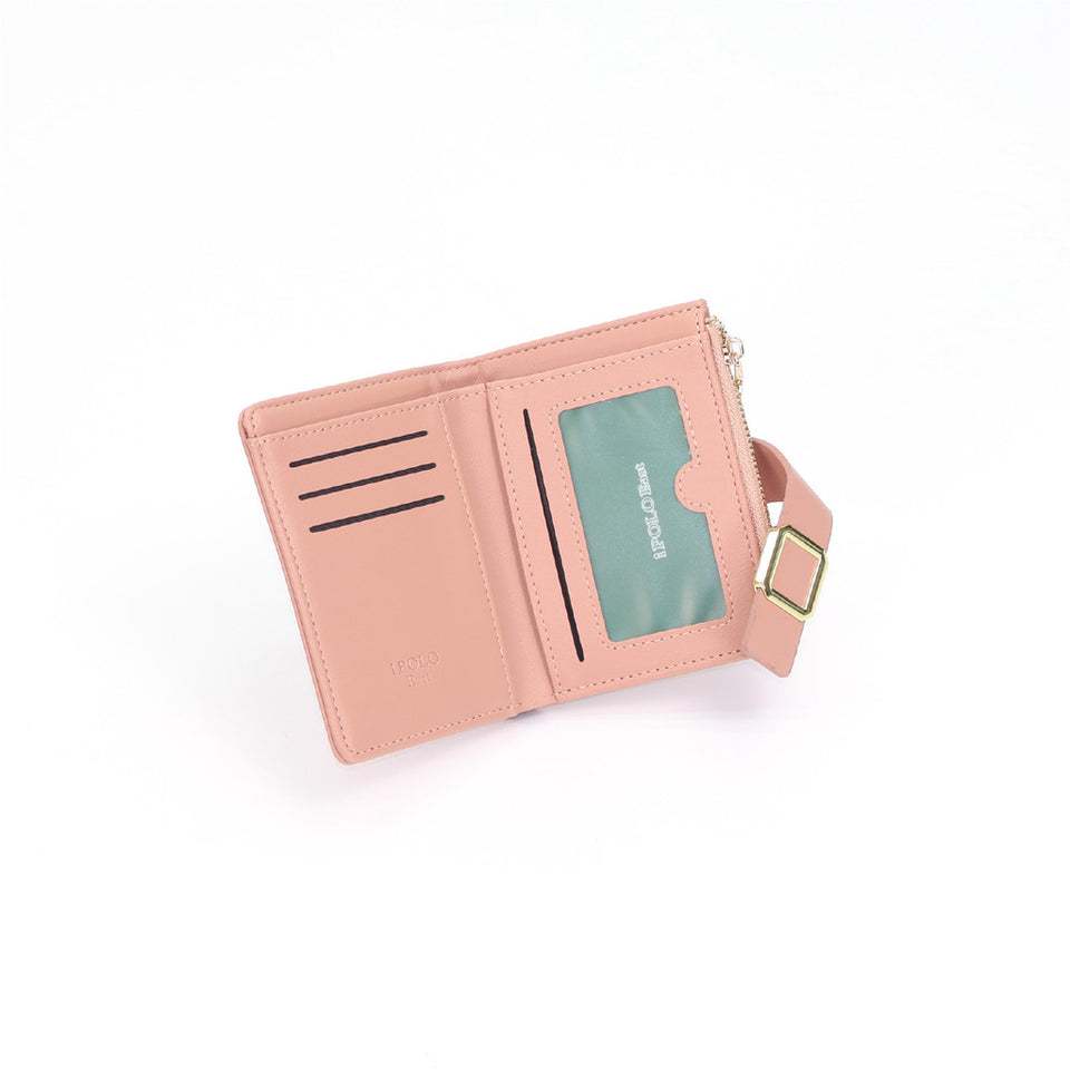 iPolo East Compact Synthetic Leather Ladies Mini Wallet Purse