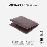 MAURO OFFER Leather Card Holder Small Wallet Name Card Holder Credit Card Holder