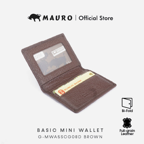 MAURO OFFER Leather Card Holder Small Wallet Name Card Holder Credit Card Holder