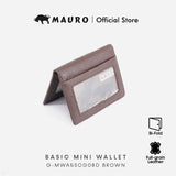MAURO OFFER Leather Card Holder Small Wallet Name Card Holder Credit Card Holder