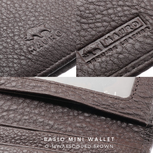 MAURO OFFER Leather Card Holder Small Wallet Name Card Holder Credit Card Holder