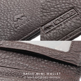 MAURO OFFER Leather Card Holder Small Wallet Name Card Holder Credit Card Holder