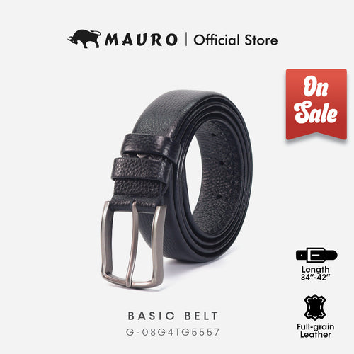 Mauro Basic Belt Series Men's Genuine Leather Belt Tali Pinggang Kulit Original 08G4TG5557