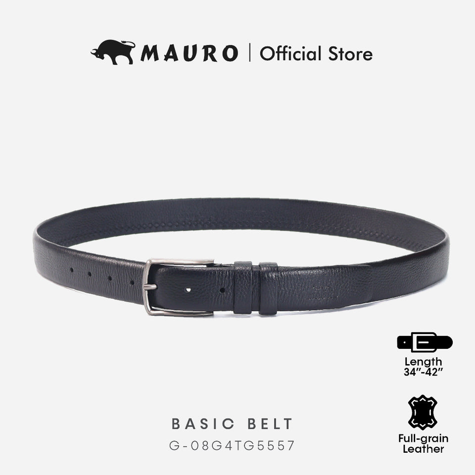 Mauro Basic Belt Series Men's Genuine Leather Belt Tali Pinggang Kulit Original 08G4TG5557