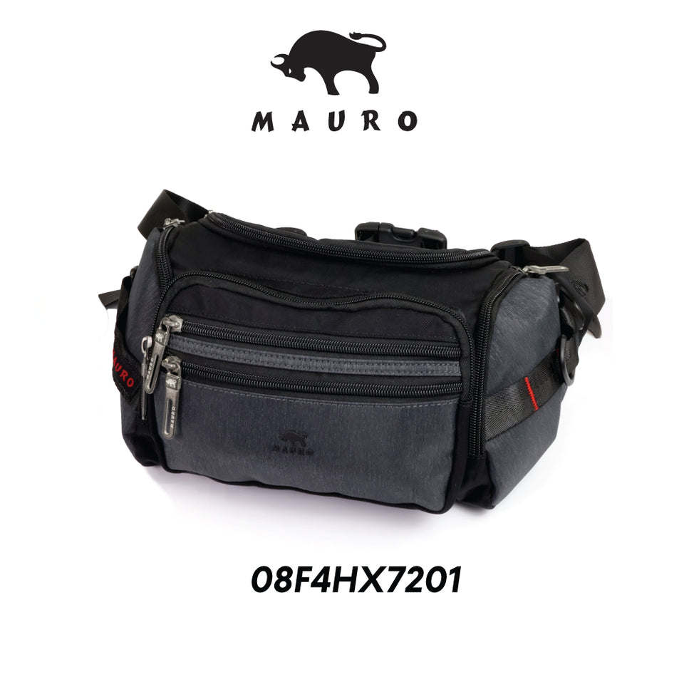 MAURO Flexi-Pouch Bag Waist Pouch Crossbody Bag PU Water Resistant Waist Pack Macho Bag 08F4HX5608
