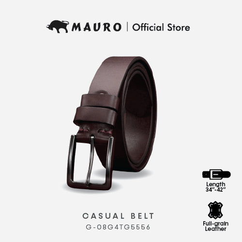 Mauro Genuine Leather Men Needle Buckle Belt