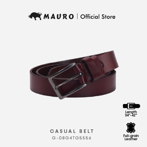 Mauro Genuine Leather Men Needle Buckle Belt