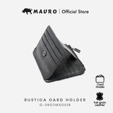 MAURO Rustica Card Holder Exclusive Genuine Original Soft Leather 08O2MX0328